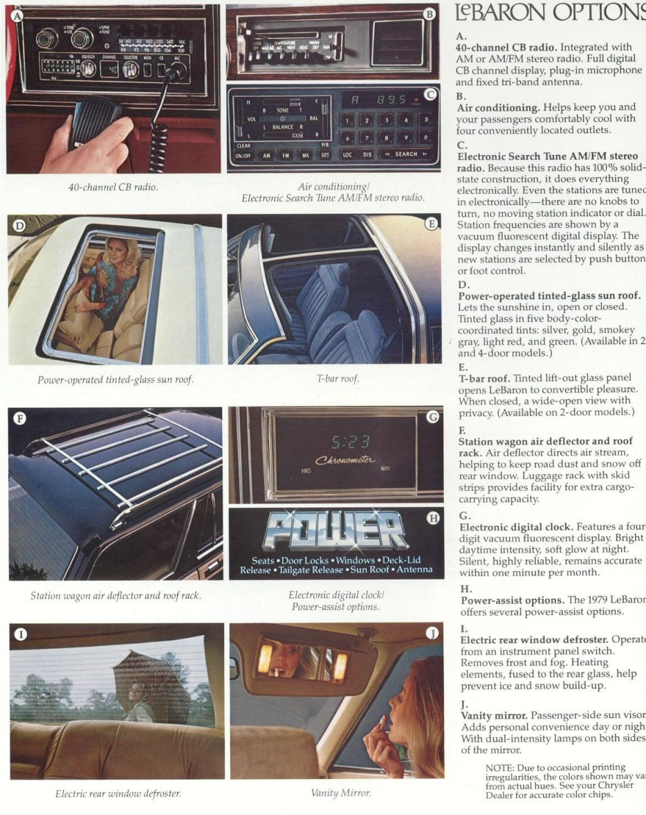 1979 Chrysler LeBaron Brochure Page 8